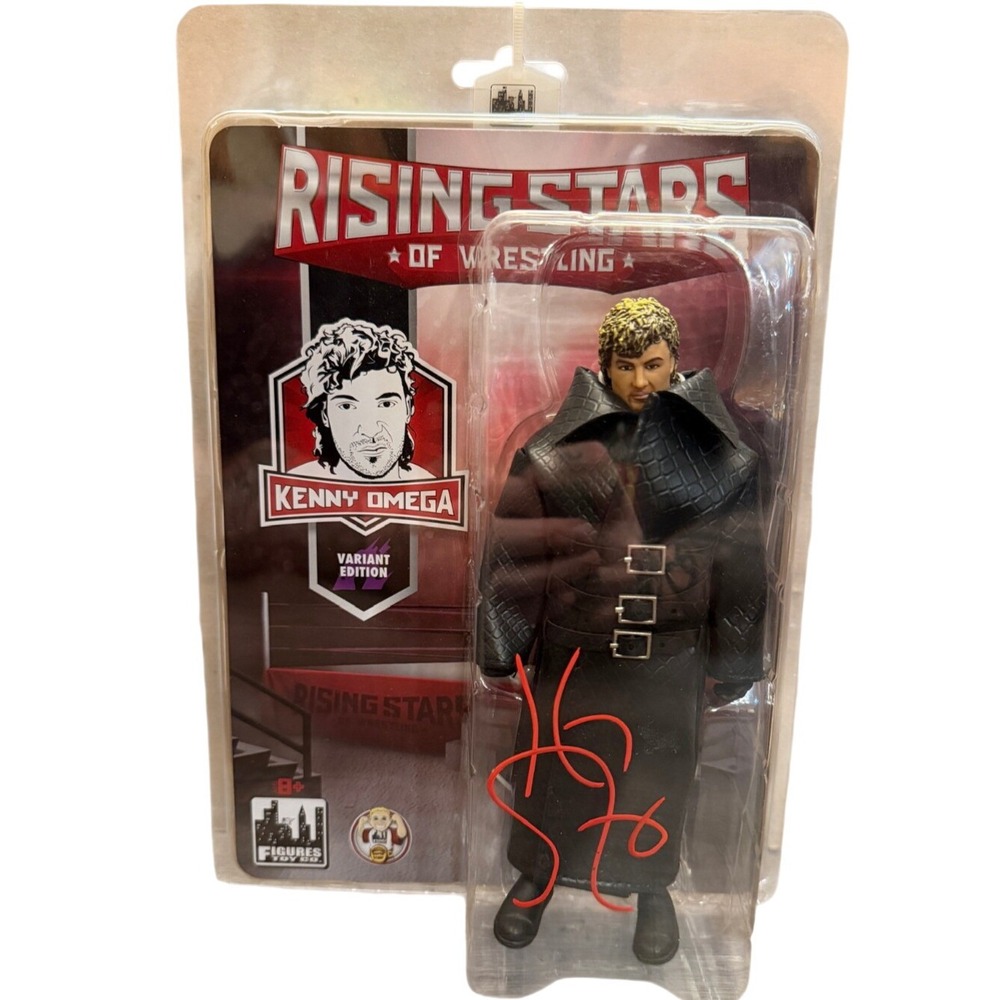 Kenny Omega Signed Rising Stars of Wrestling Variant Figure COA Autograph AEW